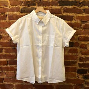 Wild Fang White Button Up Top